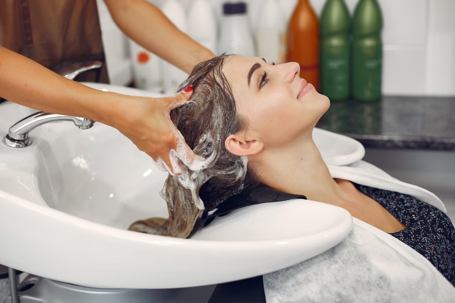 Relaxing professional hair treatment